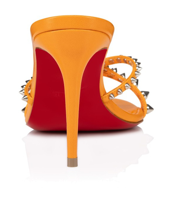 Christian Louboutin Open-toed High-heeled Sandals In Orange