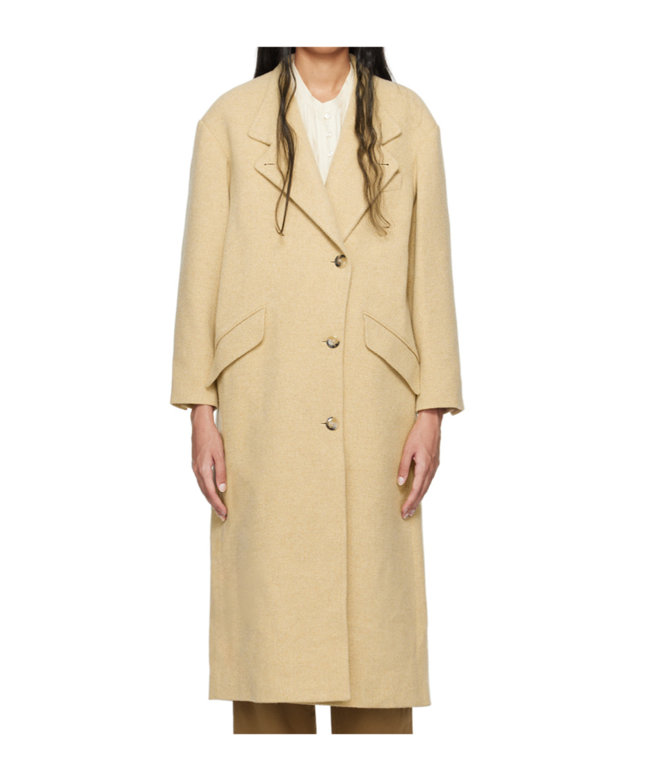 Isabel Marant Étoile Beige Lewina Coat In Nude