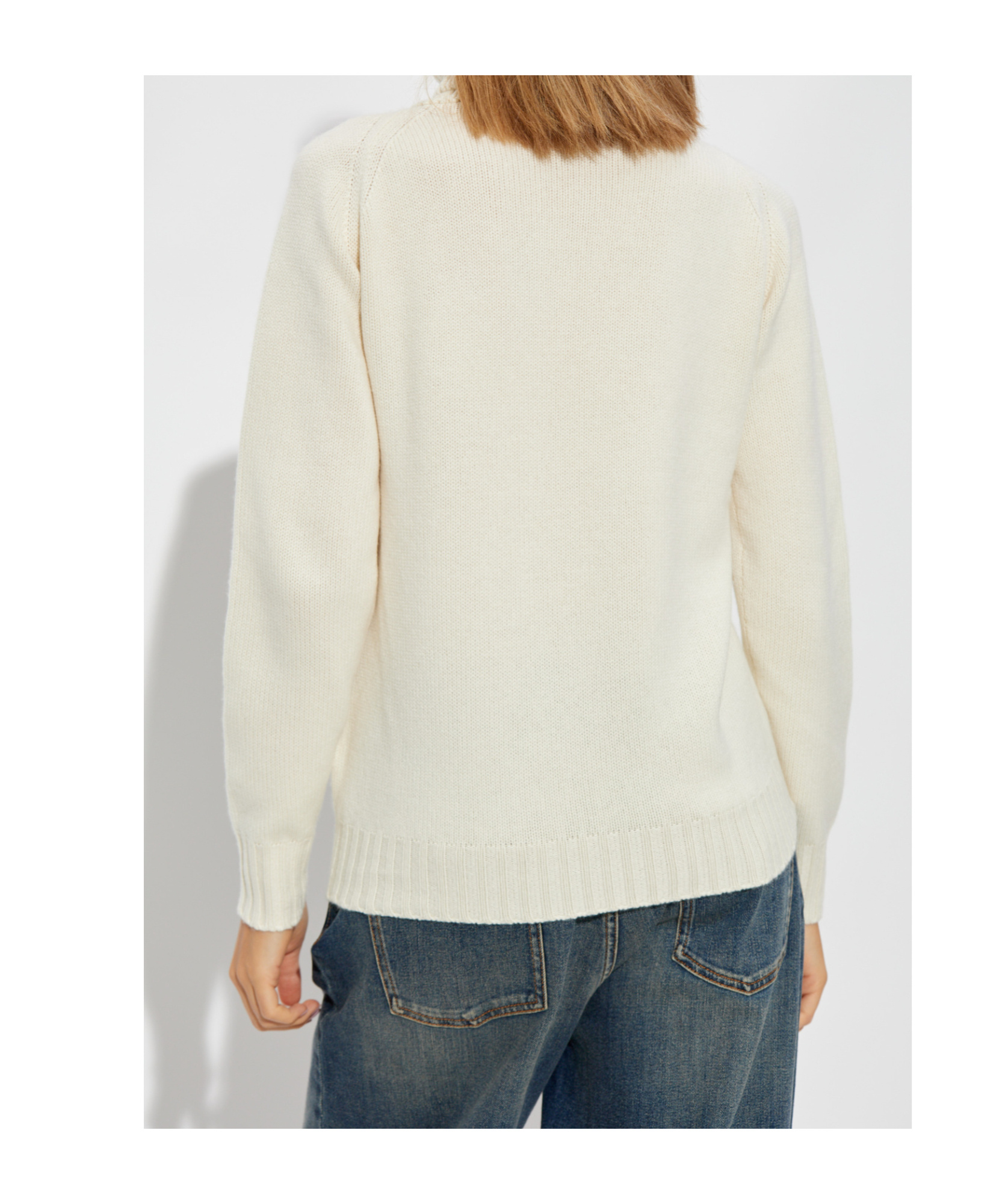 Fabiana Filippi Turtleneck Knitted Jumper In White