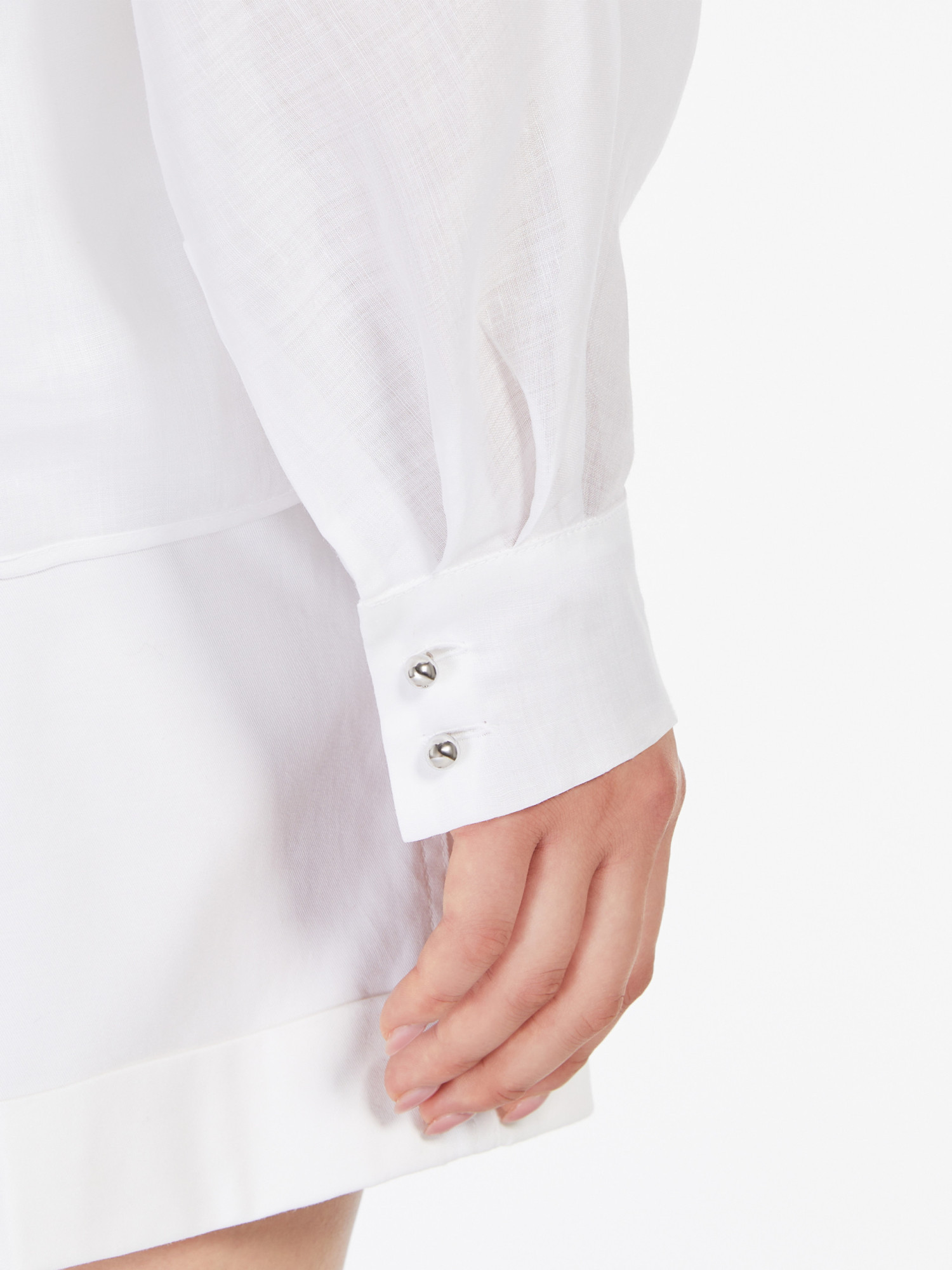 Max Mara Long Sleeve Shirt In White