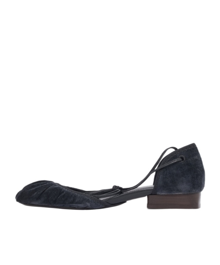 Lemaire Micro Ballerina Flat In Black