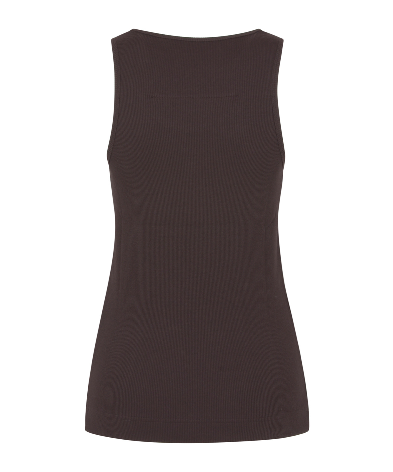 Givenchy Sleeveless Black Stretch Top With Silver Logo Detail In Black