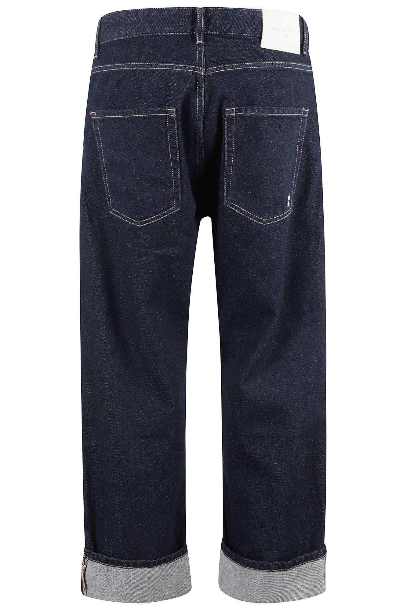 Icon Denim Denim Trousers With Belt Loops In Blue