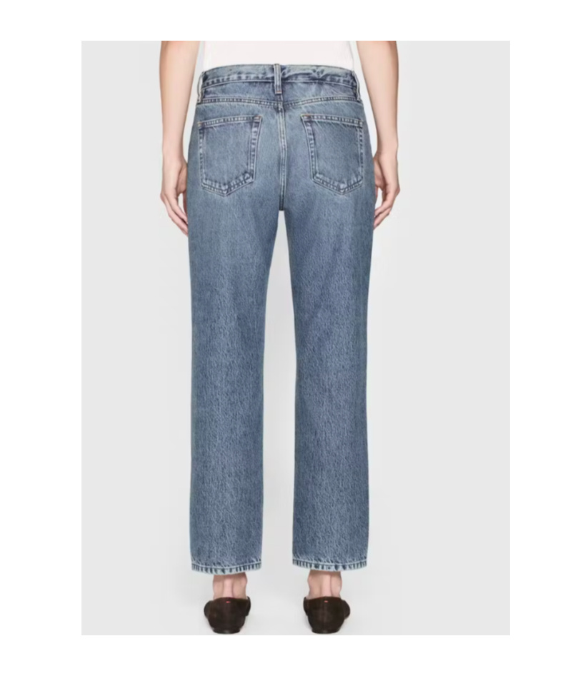 Frame Mid-rise Jeans In Blue