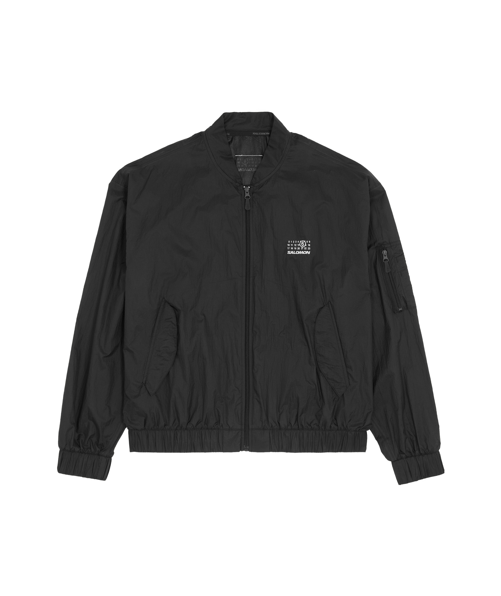 Mm6 Maison Margiela Mm6 X Salomon Edition Bomber Jacket Black In Black