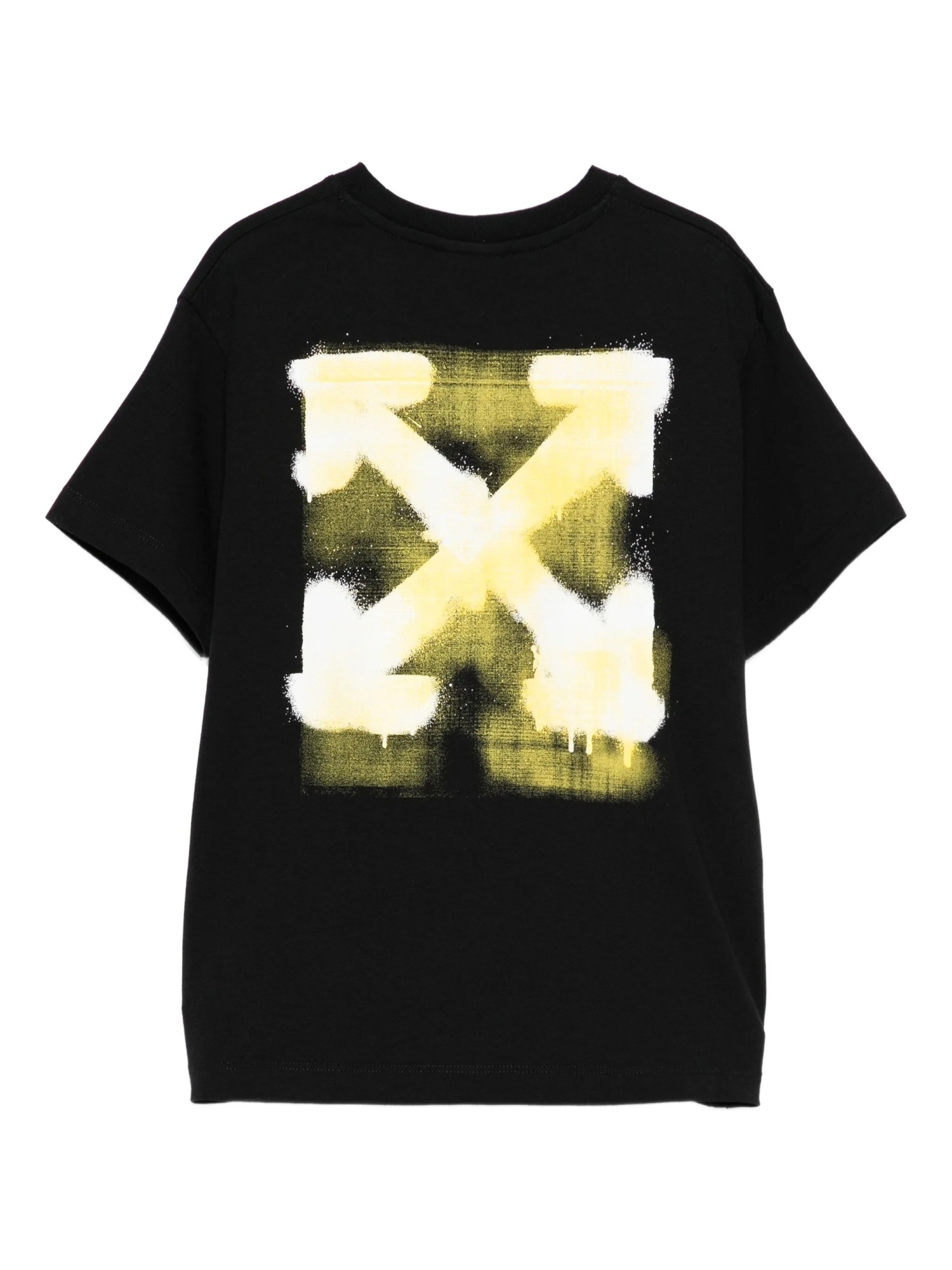 Off-white Spray-print T-shirt In Black