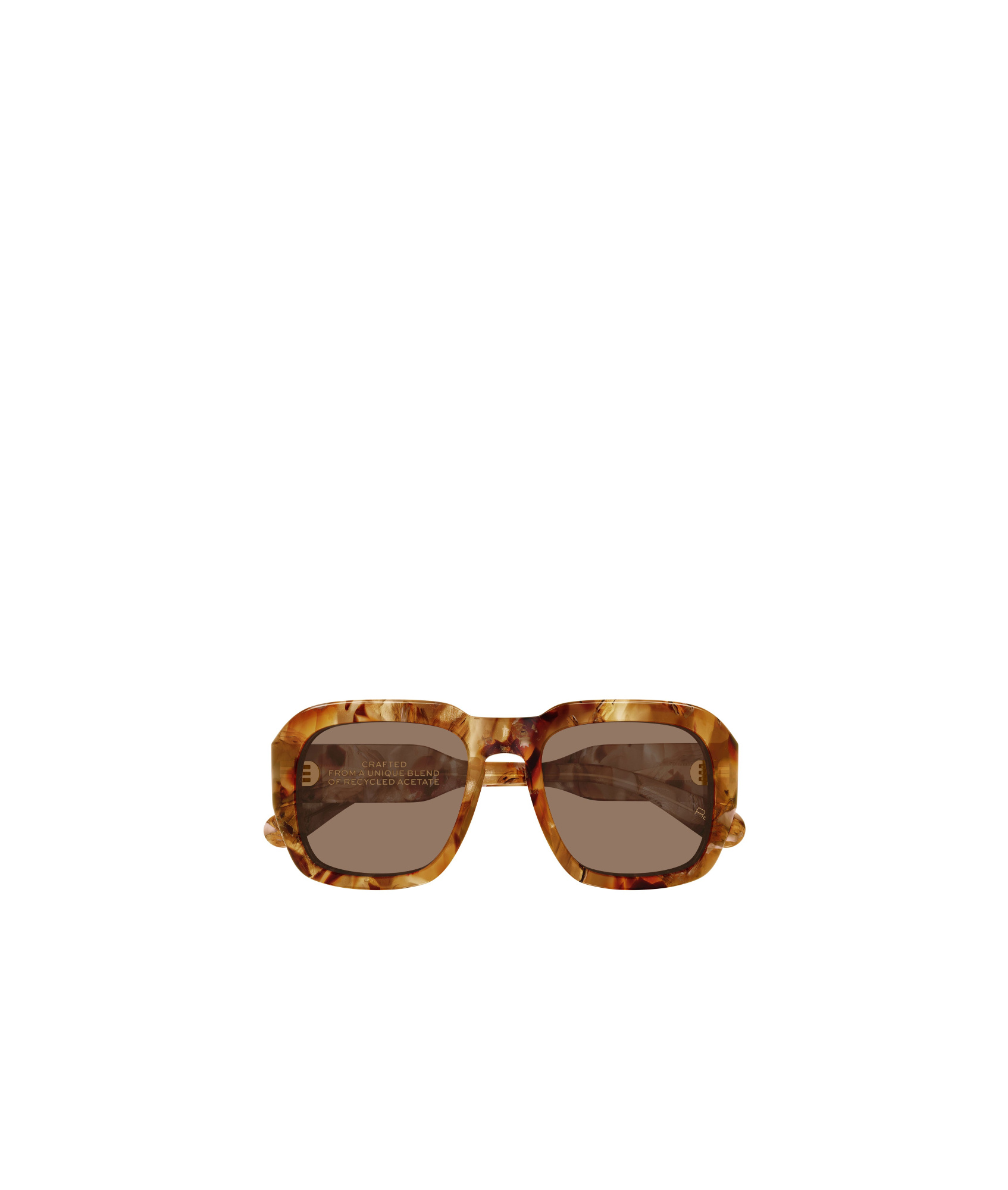 Chloé Occhiali Da Sole Rettangolari Avana In Brown