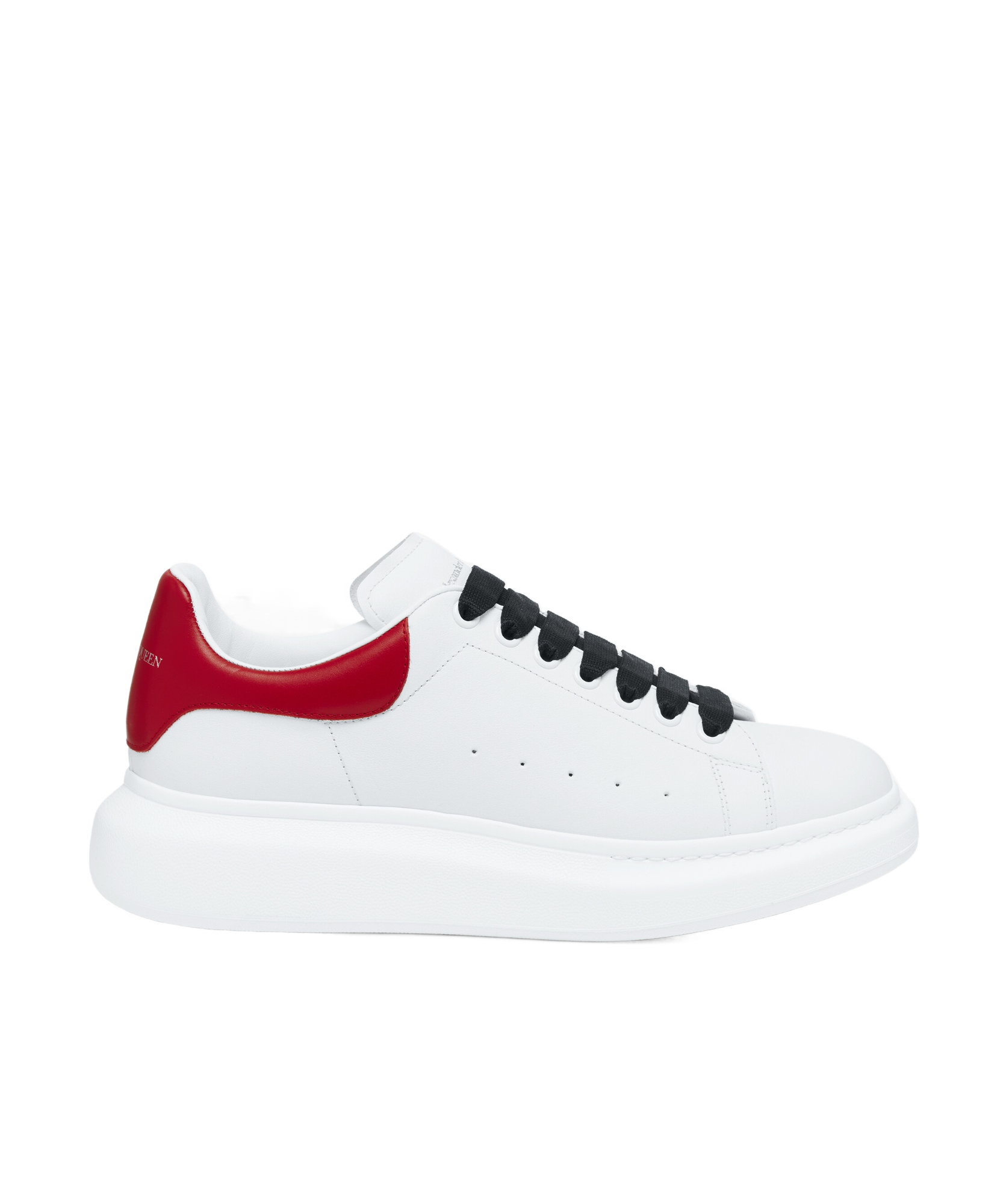 Alexander Mcqueen Oversized Leather Sneakers In White