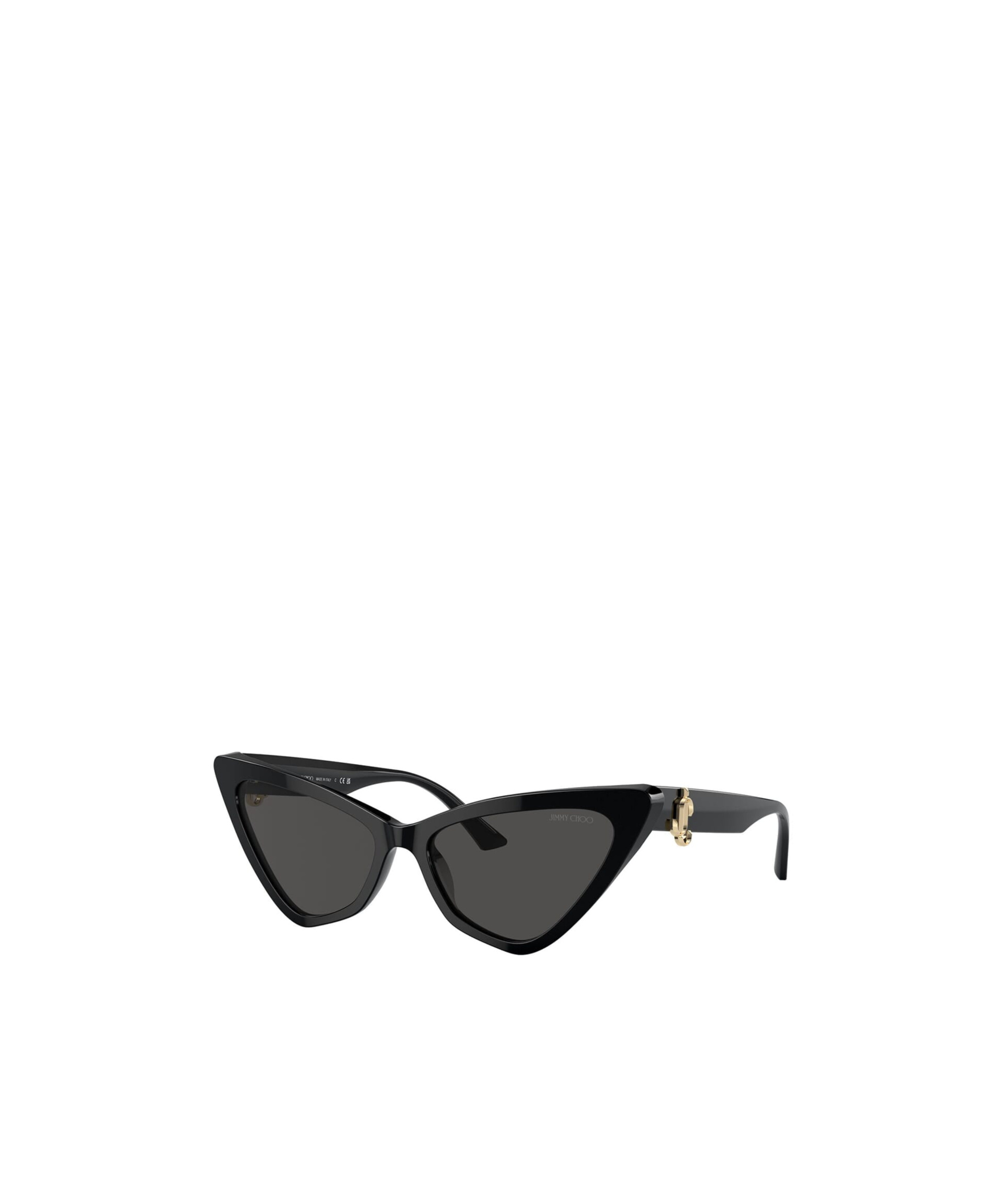 Jimmy Choo Jc Logo Acetate Cat-eye Sunglasses In Black