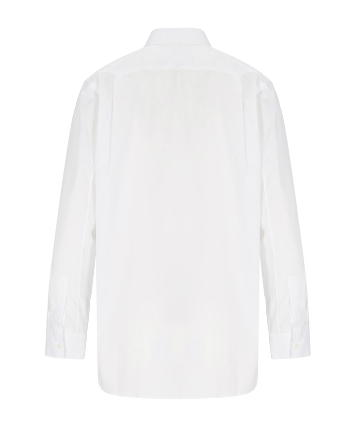 Comme Des Garçons Play Heart-patch Poplin Shirt In White