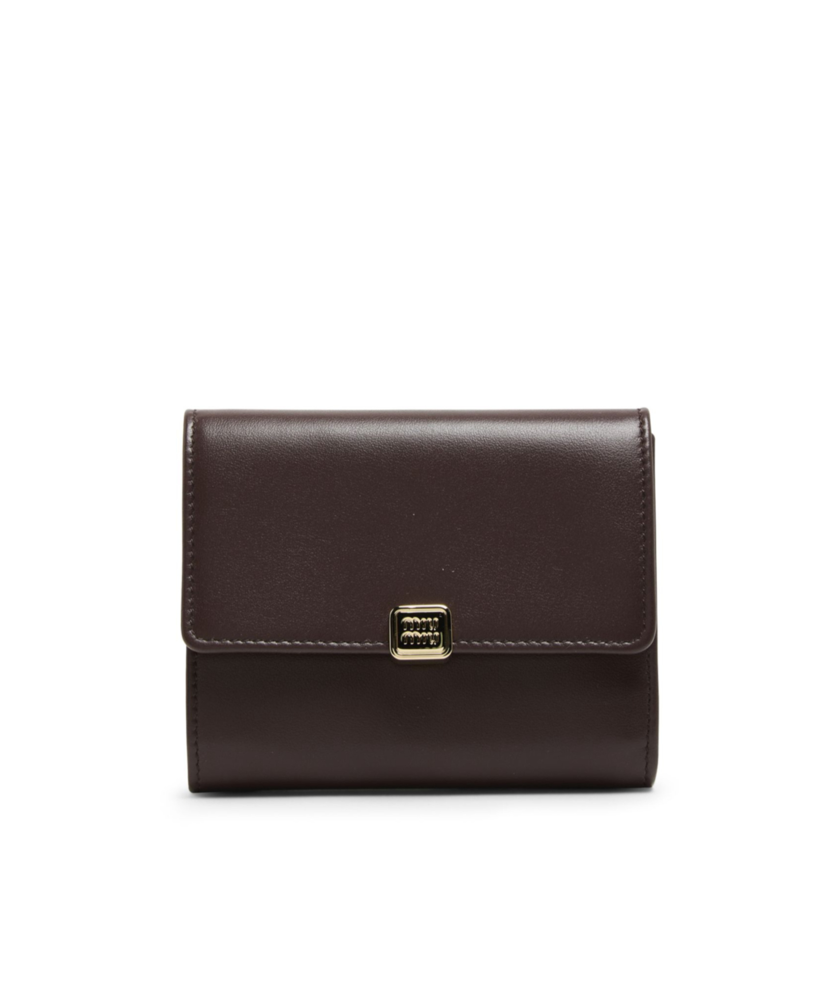 Miu Miu Logo Wallet In Black