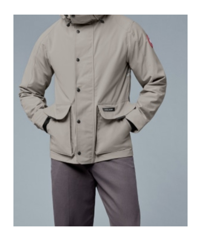 Canada Goose Lockeport Hooded Jacket In Gray
