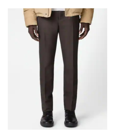 Tod's Slim Fit Pants In Wool In Brown