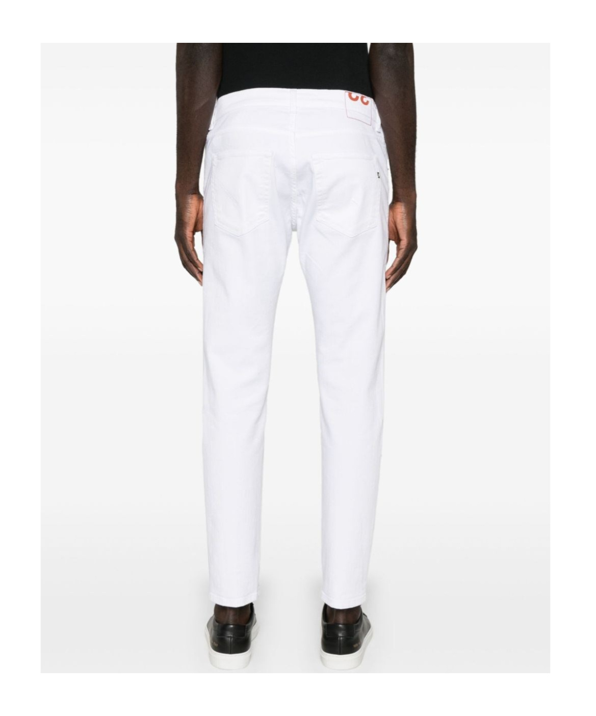 Dondup Carrot Leg Jeans In Durable Cotton Drill In White