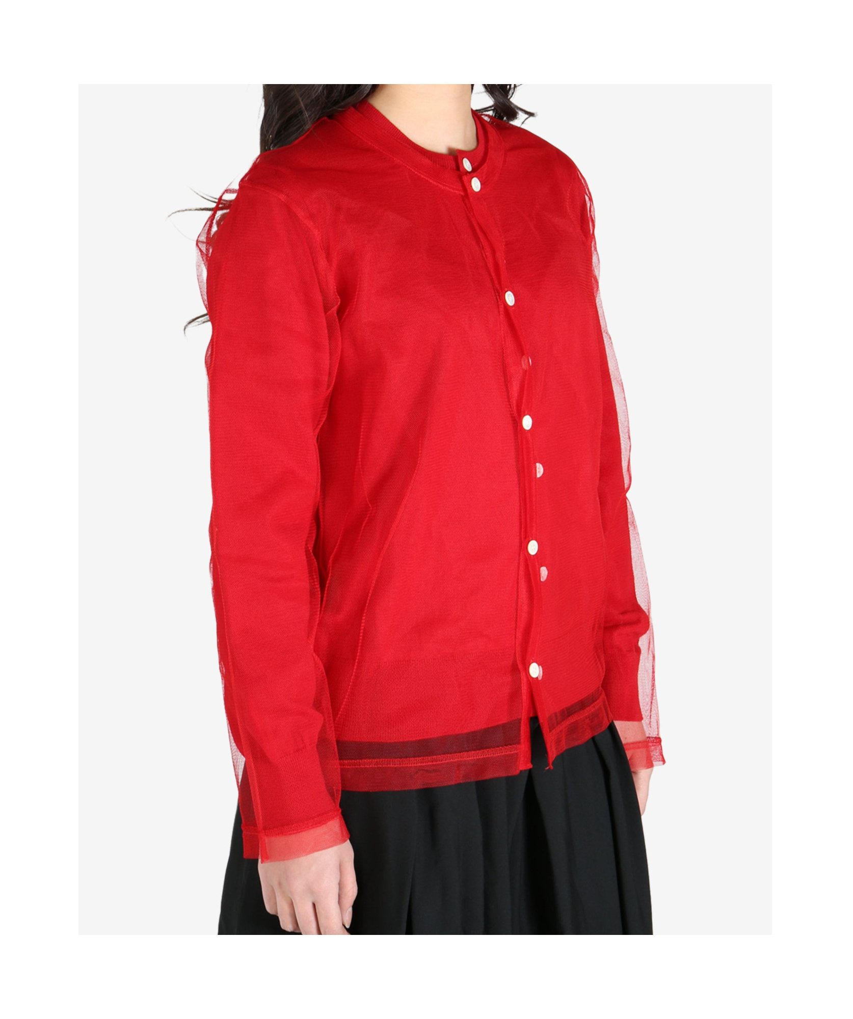 COMME DES GARÇONS TULLE LAYERED BUTTON TOP