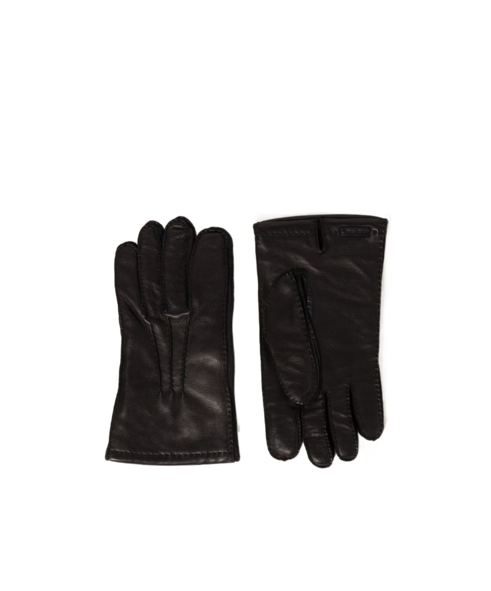 Miu Miu Nappa Leather Gloves In Black