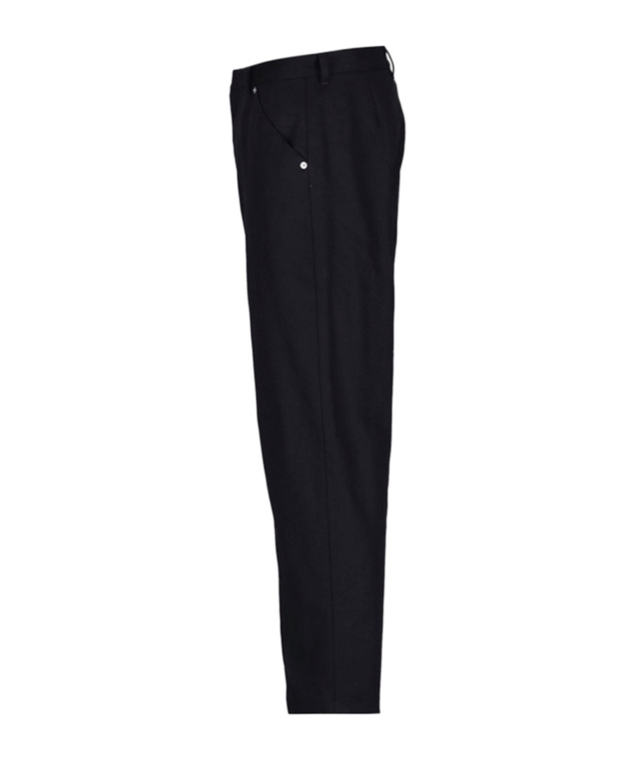 Prada Triangle-logo Tapered-leg Jeans In Black