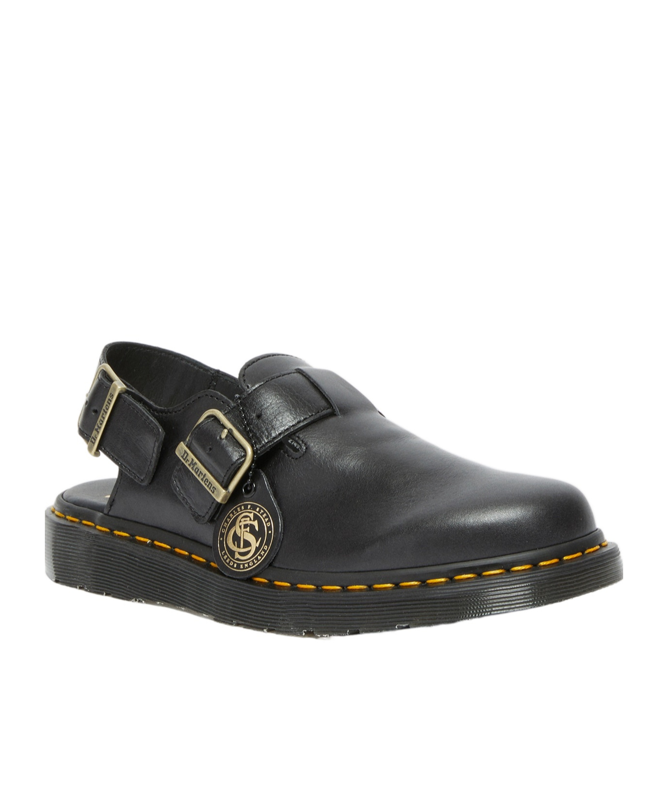 Dr. Martens' Jorge Made In England Leder Slingback Slip-ons Sandalen In Black