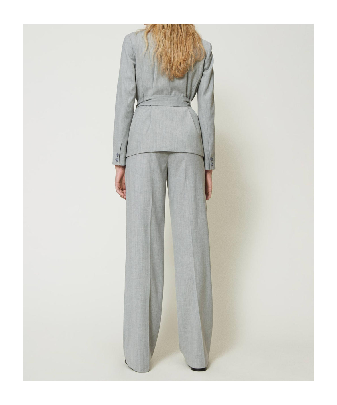 TWINSET WOOL-BLENDED TROUSERS