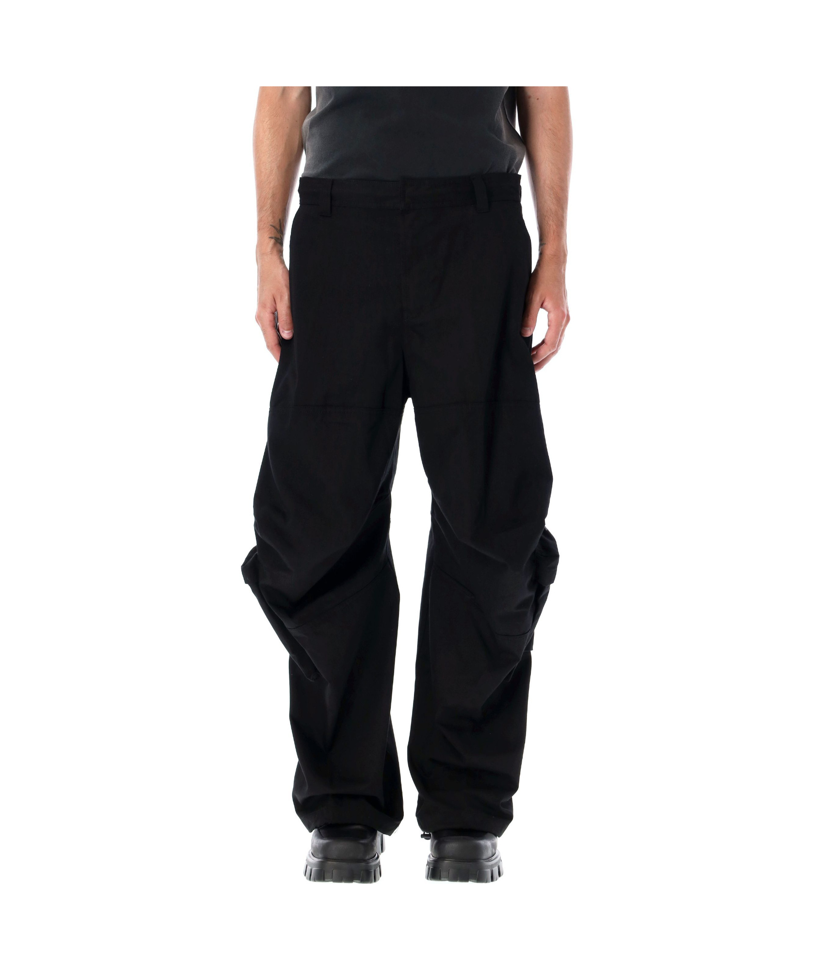 Shop Diesel P-arne Cargo Pants In Black