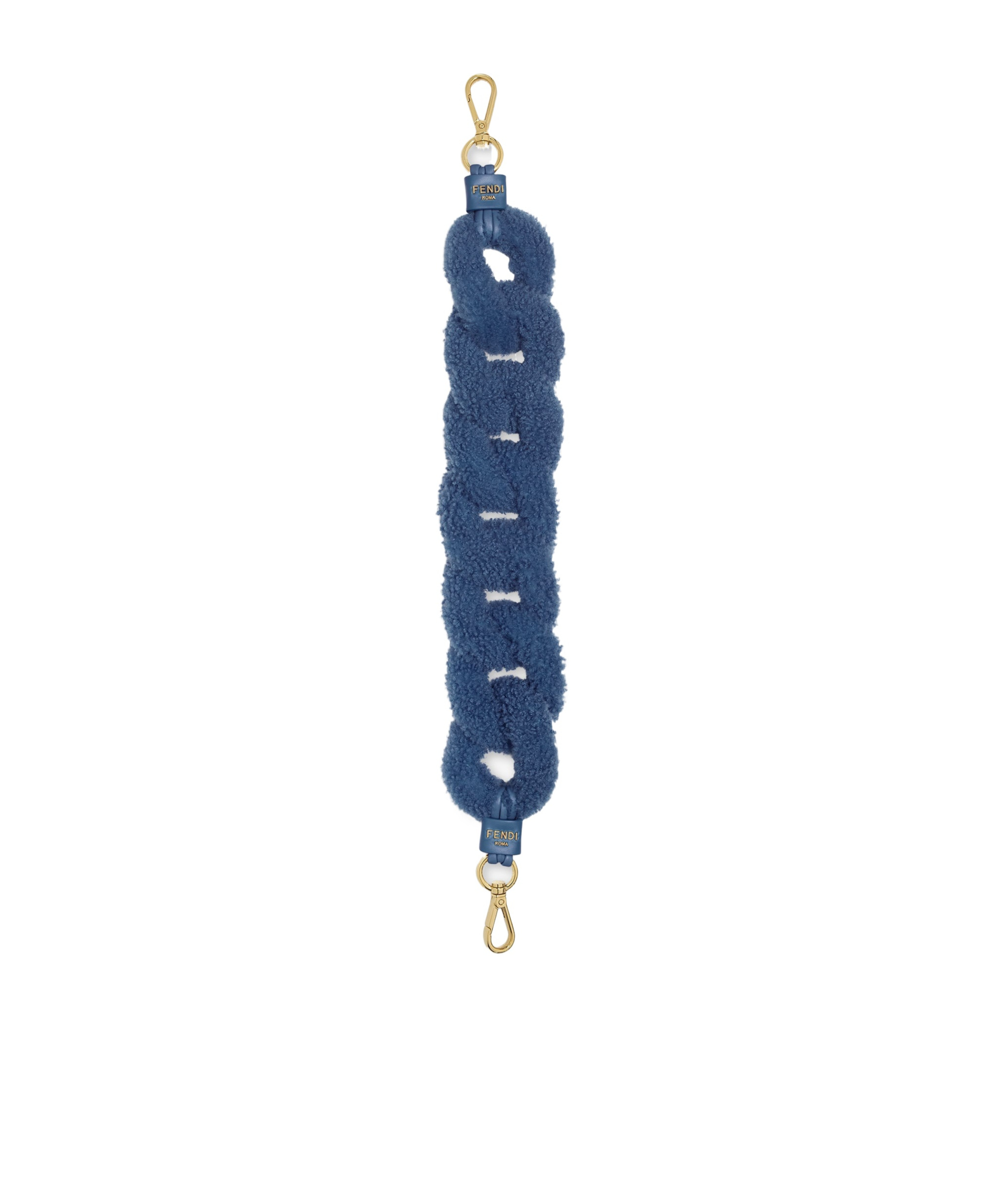 Fendi Logo Shoulder Strap In Blue