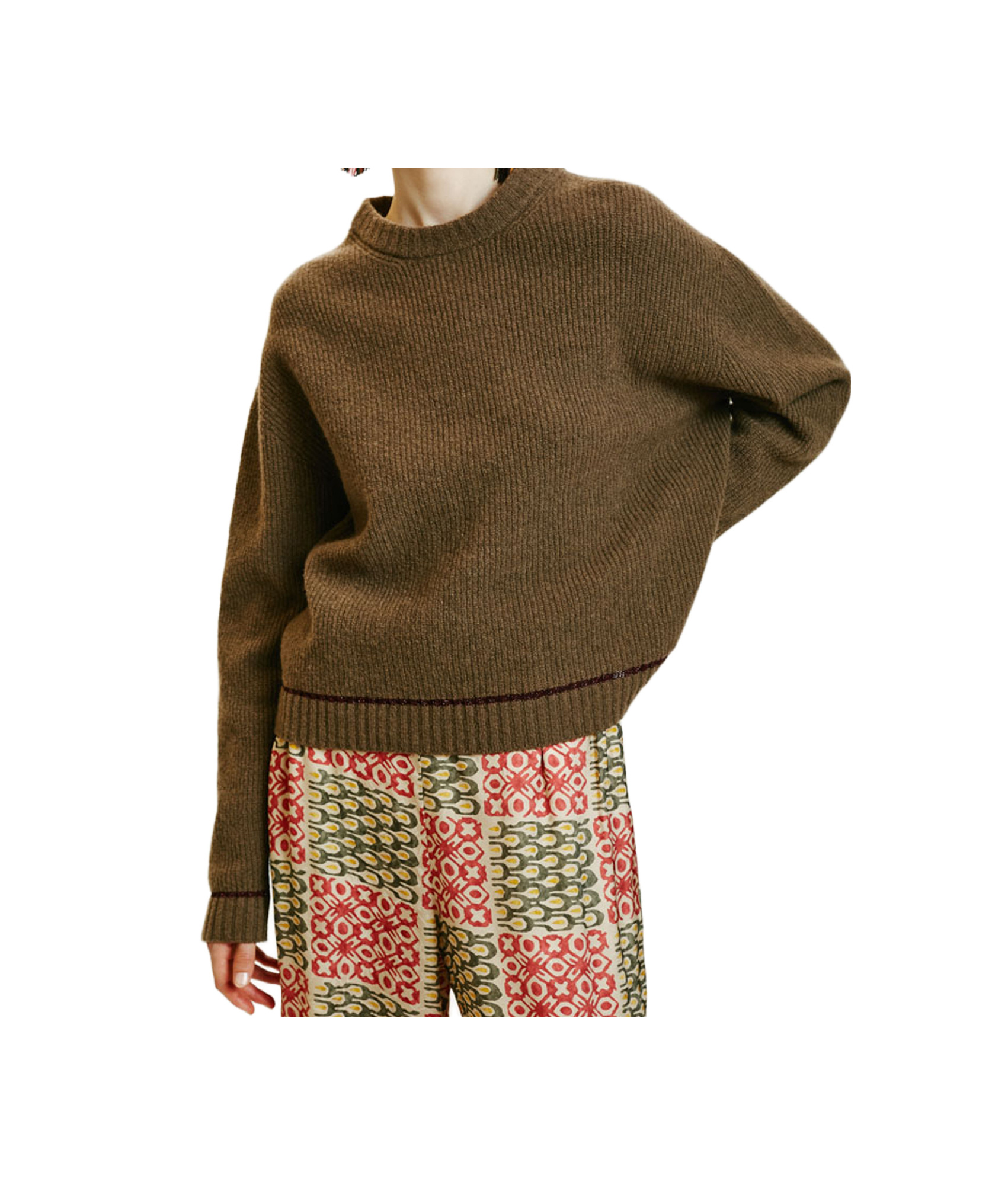 Momoní Crewneck Sweater In Brown