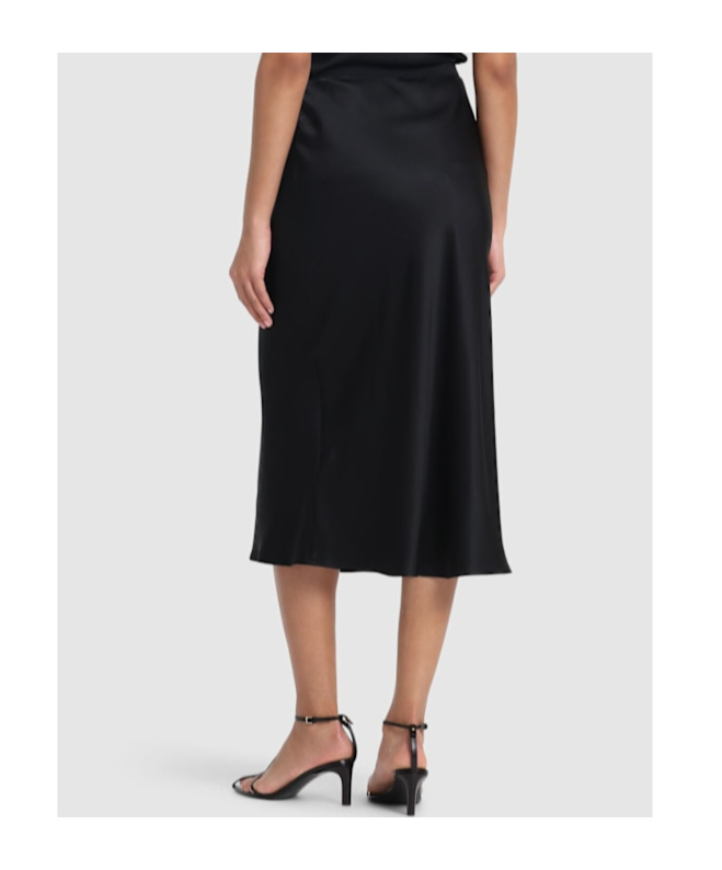 Shop Anine Bing Elastic Waist Midi Skirt