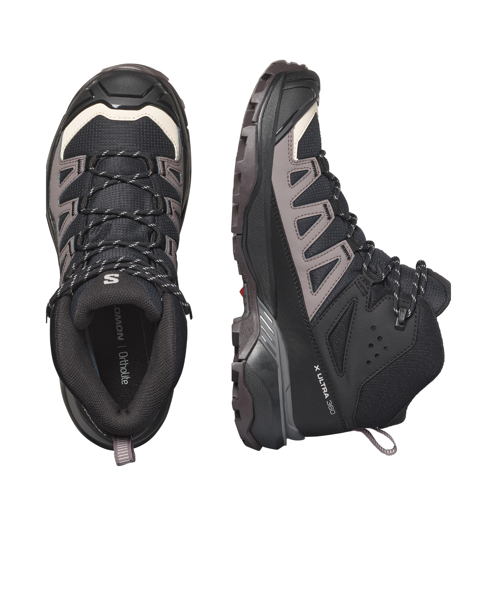 Salomon X Ultra 360mid Gore-tex Professional Sports Shoes In Black