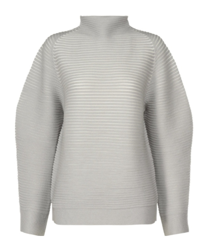Issey Miyake Seamless Sweater In Gray