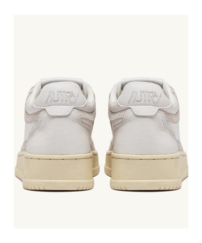 Autry Mid-top Suede Sneakers In White