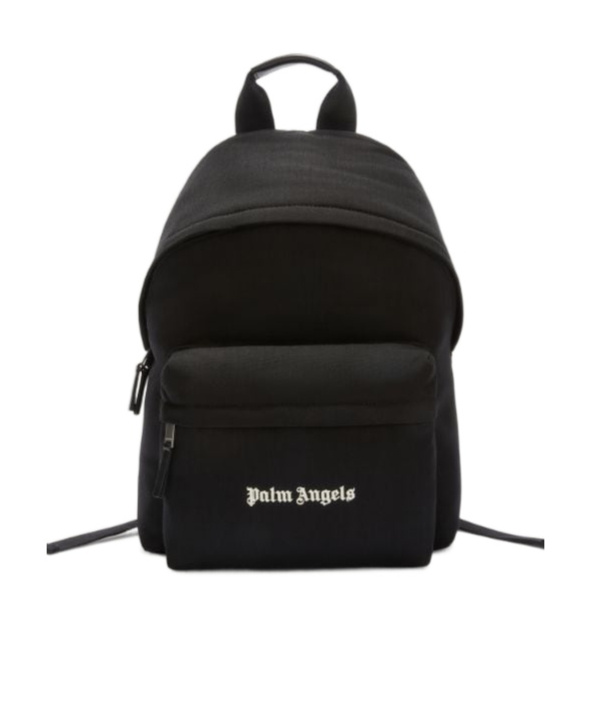 Palm Angels Versatile Backpack Featuring Adjustable Elements In Black