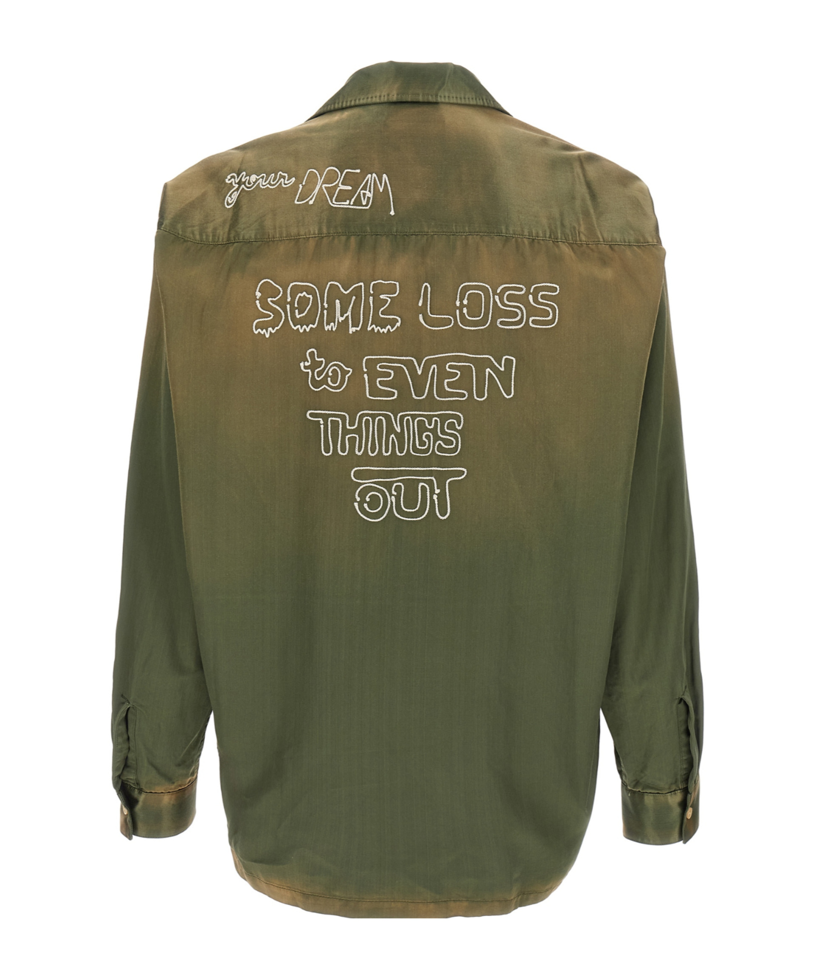 Miharayasuhiro Long Sleeve Shirt With Button Cuffs And Pockets In Green