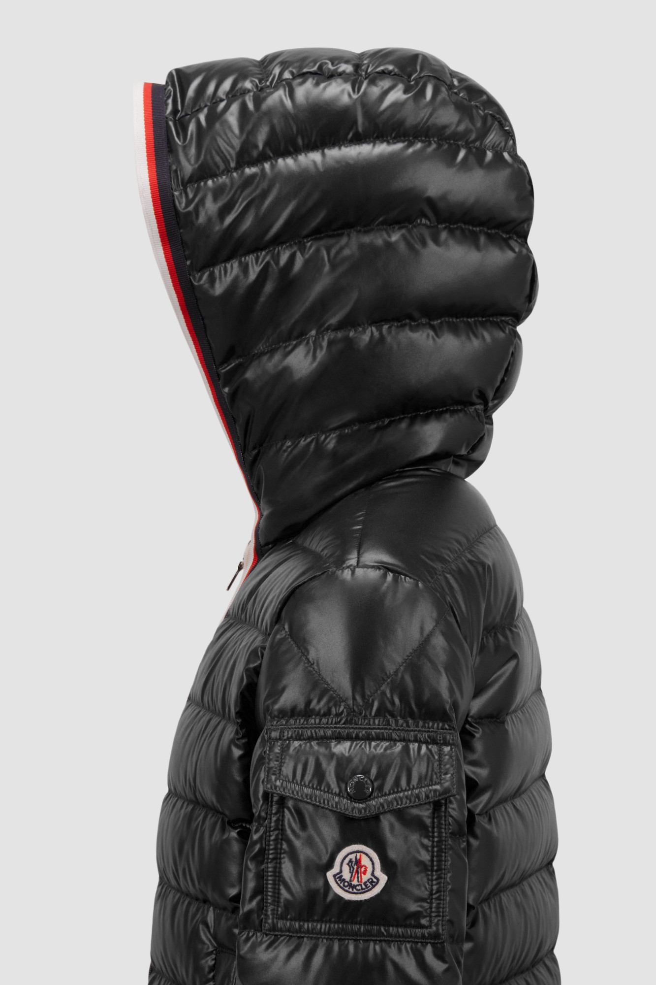 Moncler Klaas Hooded Down Jacket In Black