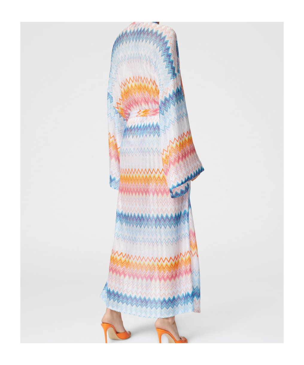 Missoni Zigzag Lamé Cover-up In White