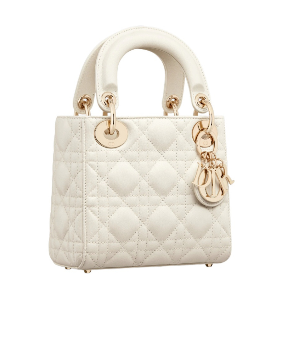 Dior Logo Mini Shoulder Bag In White
