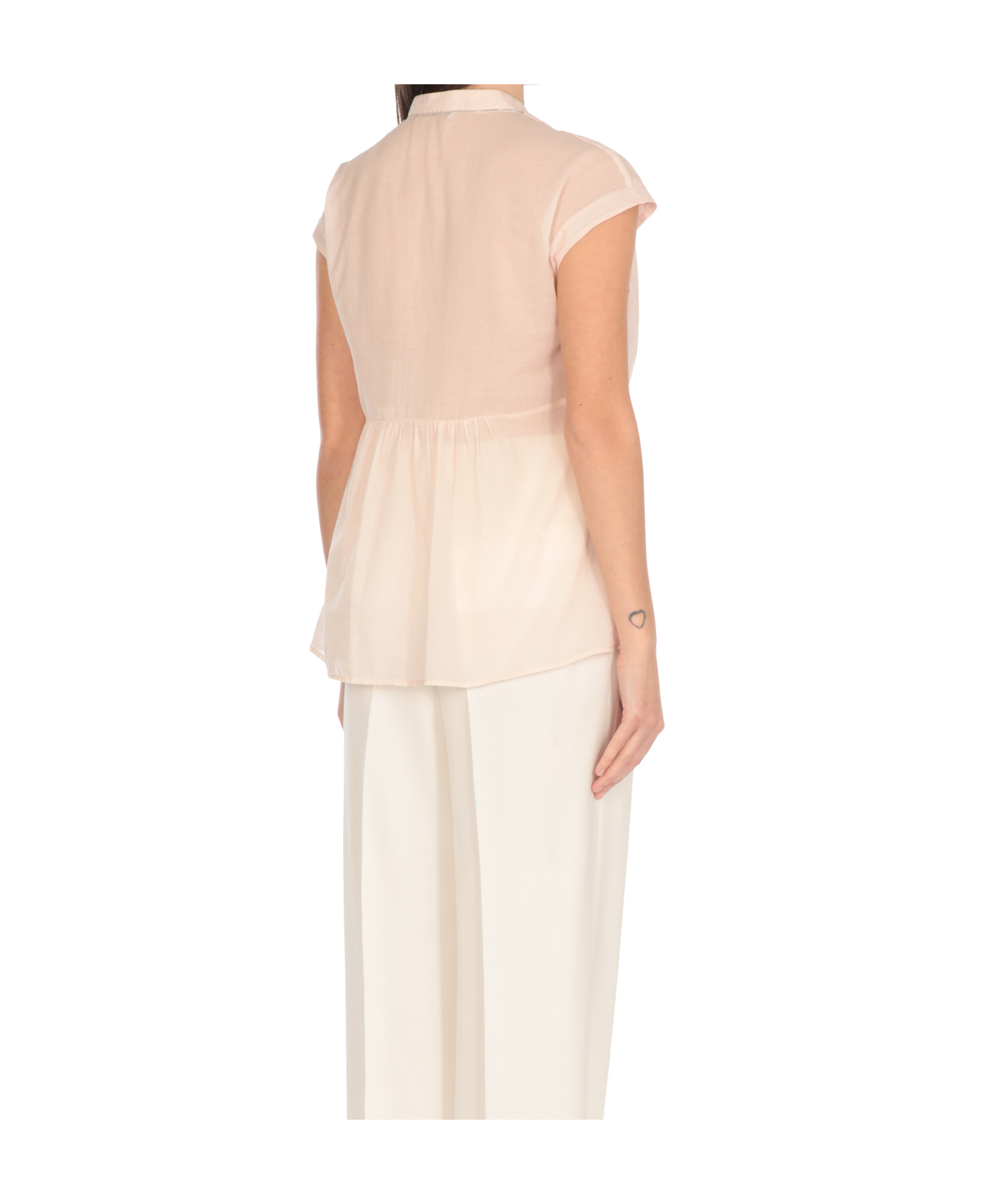 Peserico Pink Cotton Blouse