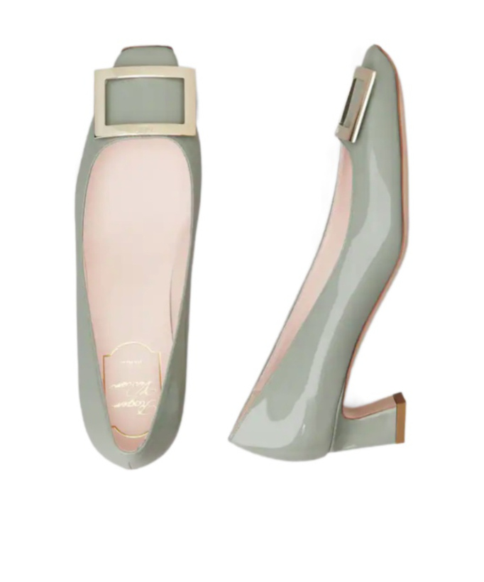 ROGER VIVIER TROMPETTE SQUARE-TOED HEELS