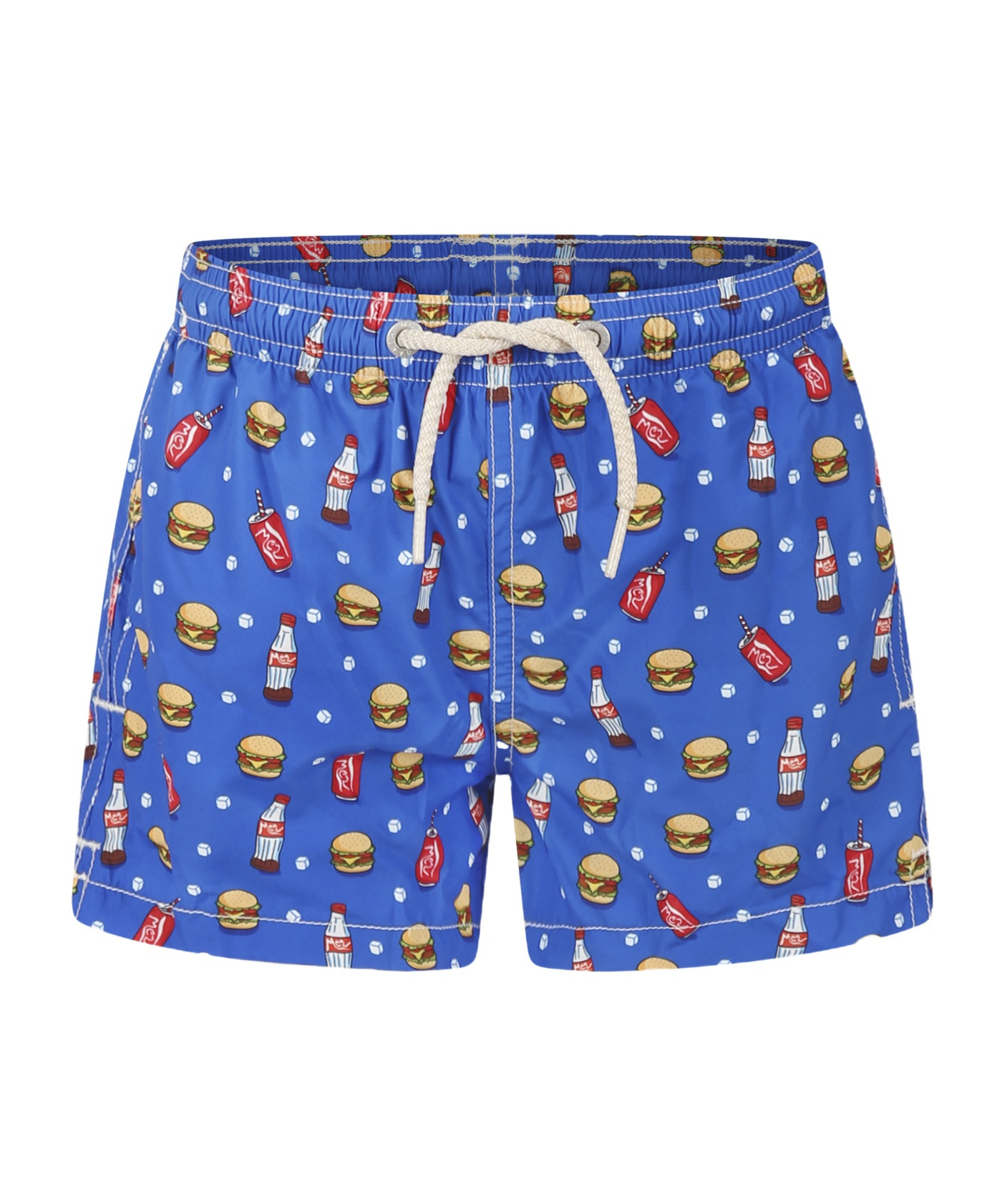 MC2 SAINT BARTH ELASTIC WAIST SWIMMING TRUNKS