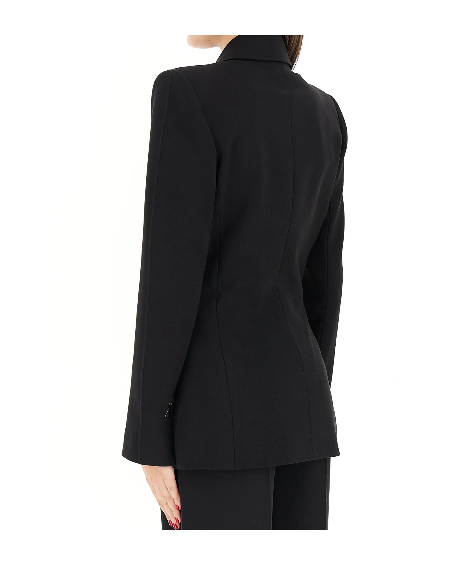 Patrizia Pepe Button-down Blazer In Black