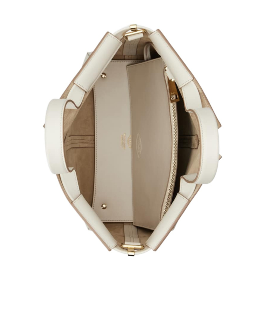 Tod's Di Bag Folio Small Shopping Bag In White