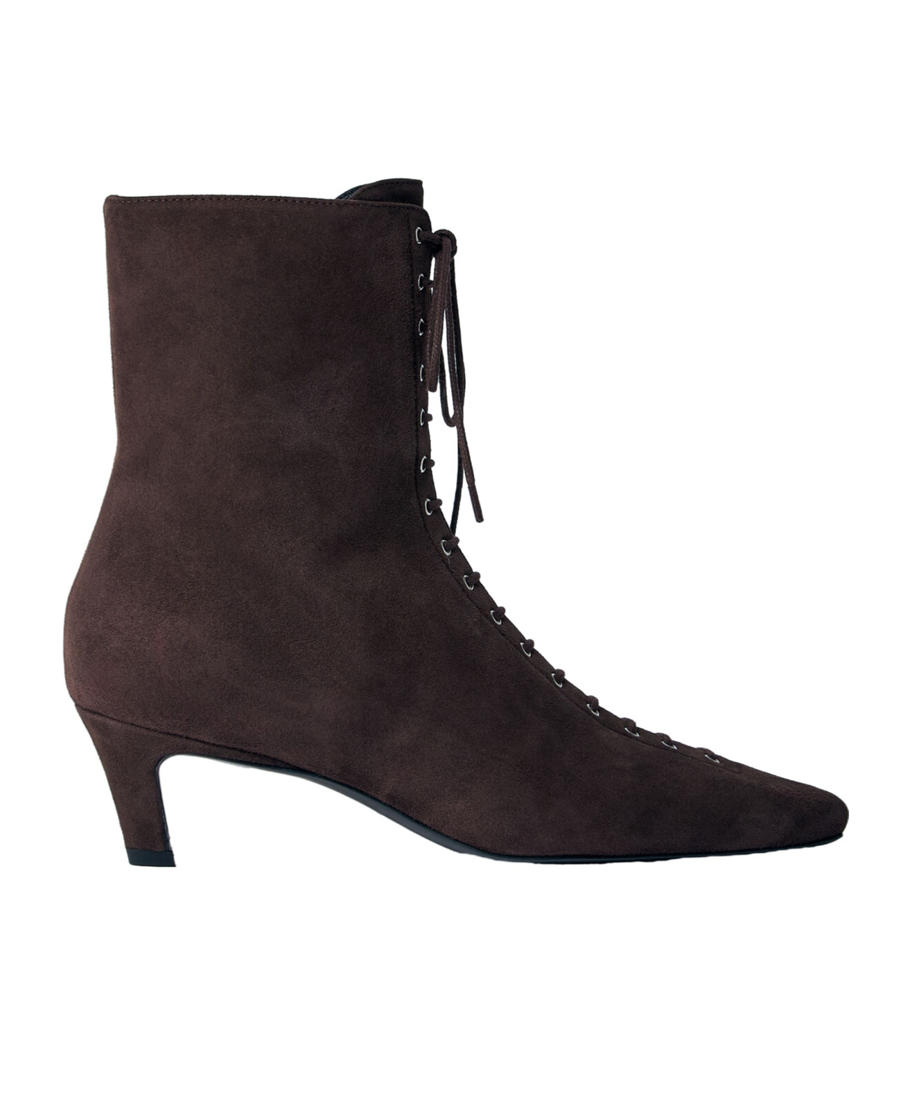 Totême Toteme Women Suede Lace-up Boots In Brown