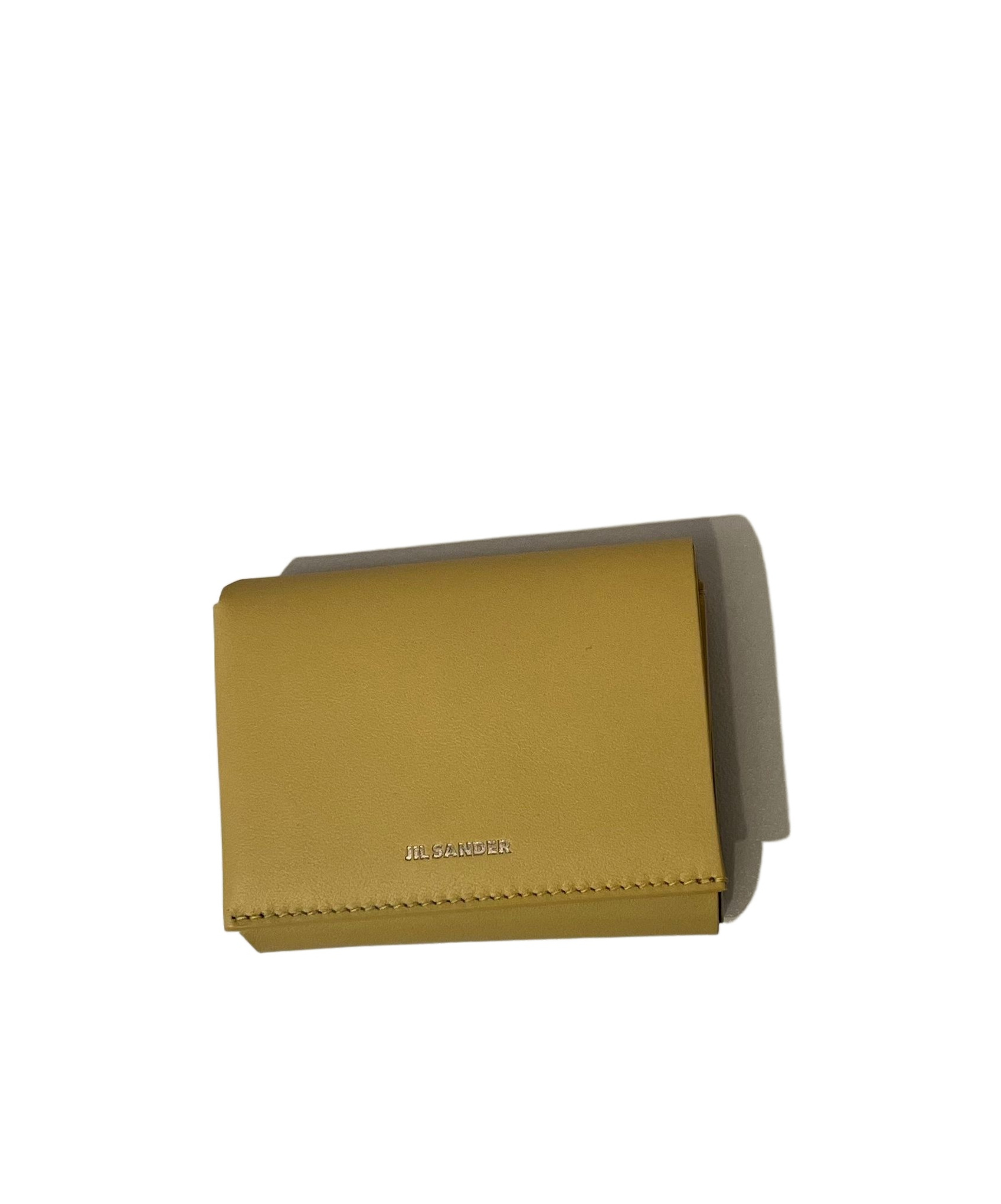 Jil Sander Embossed Logo Wallet In Green