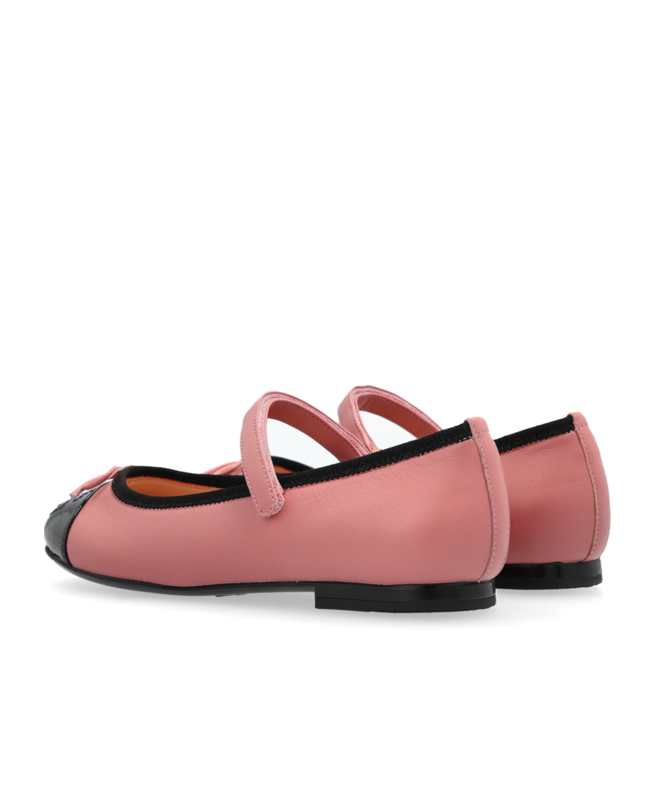 Dolce & Gabbana Logo-embossed Ballet Flats In Pink