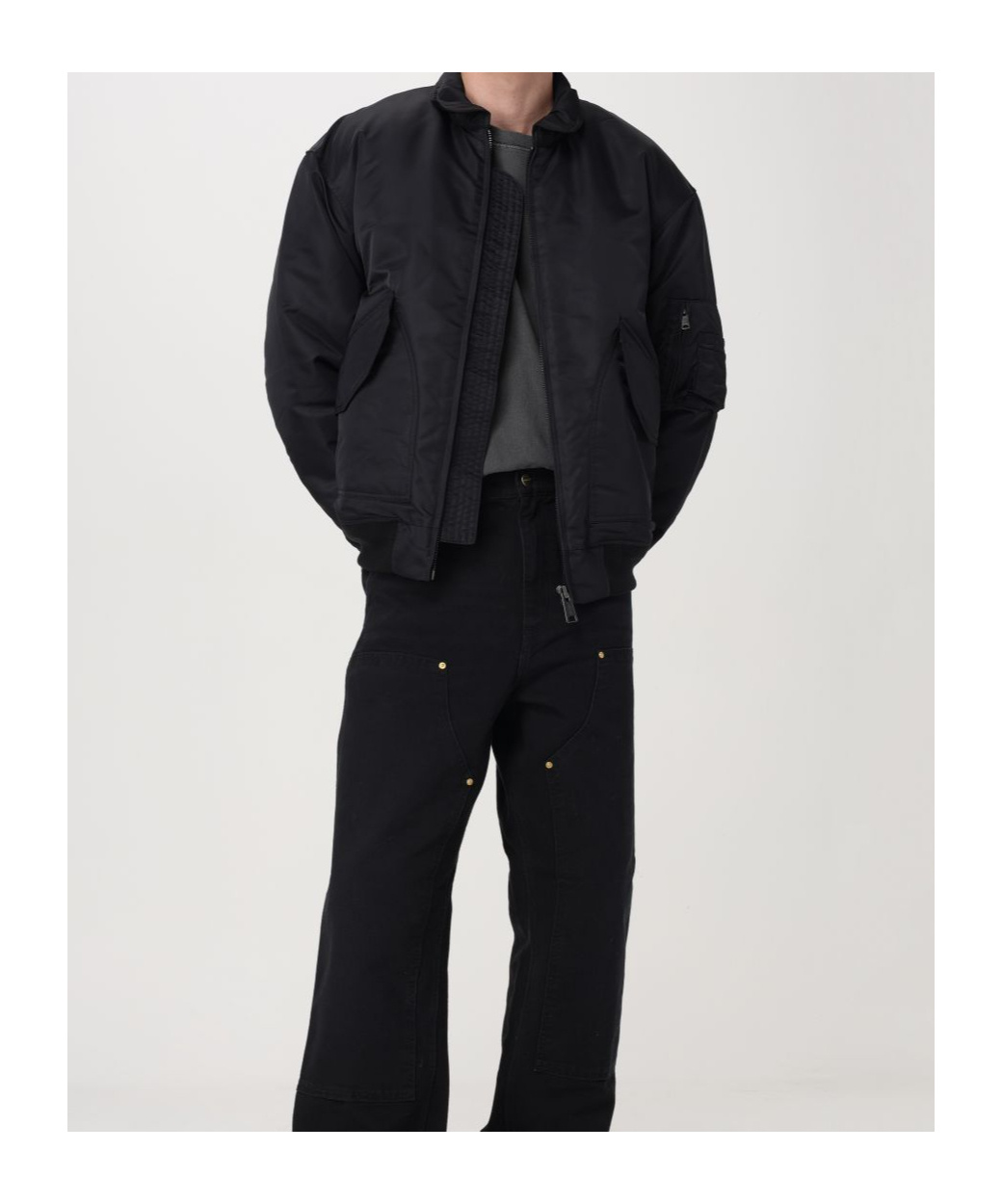 Carhartt Olten Bomber Jacket In Black