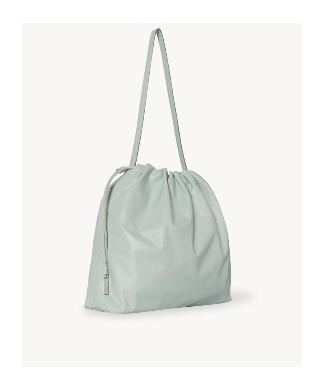 The Row Angy Drawstring Shoulder Bag In Gray