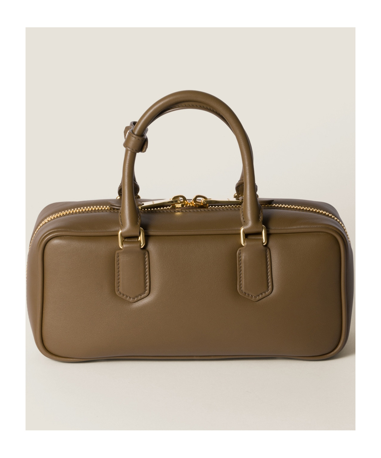 Miu Miu Arcadie Leather Bag In Green