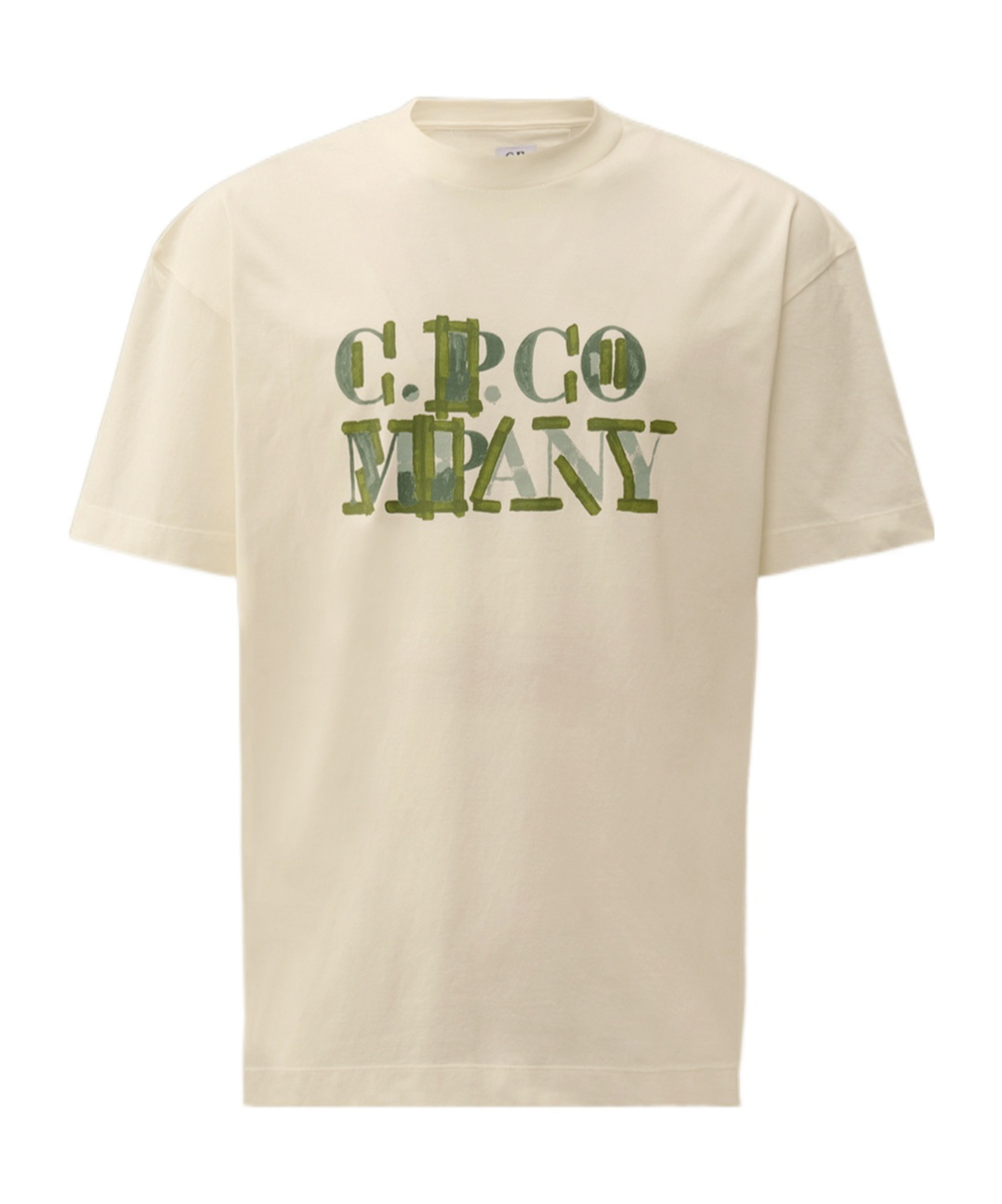 C.p. Company Cotton Jersey T-shirt With Graphics In Nude