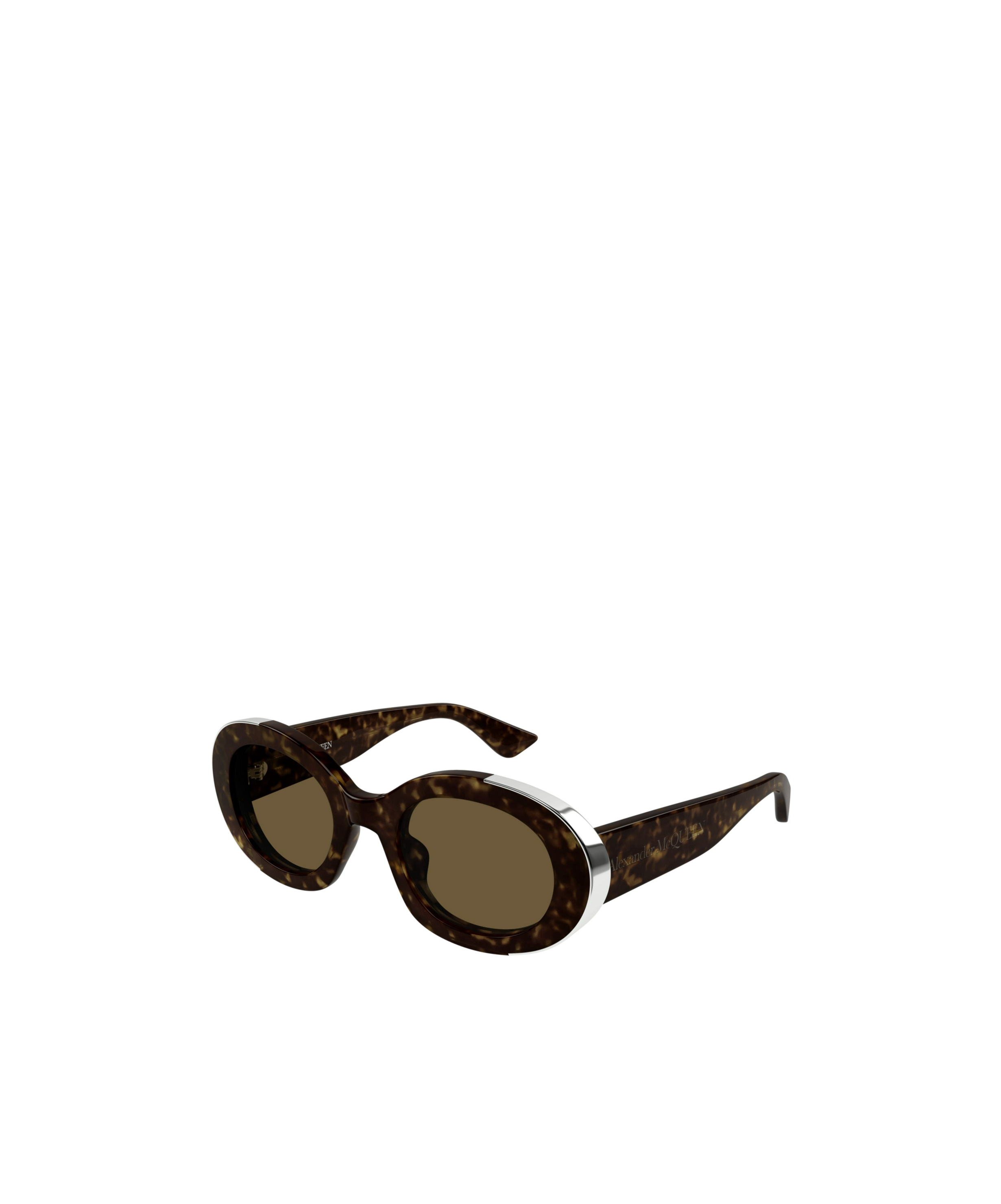 Alexander Mcqueen Eyewear Round Frame Sunglasses In Black