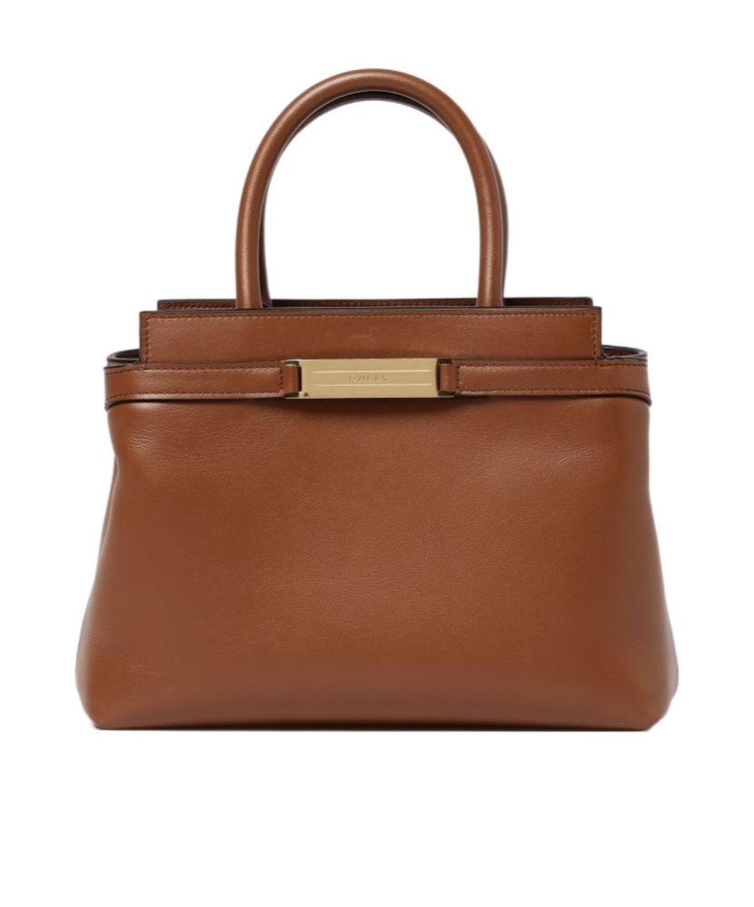 Bally Logo Shoulder Bag In Brown