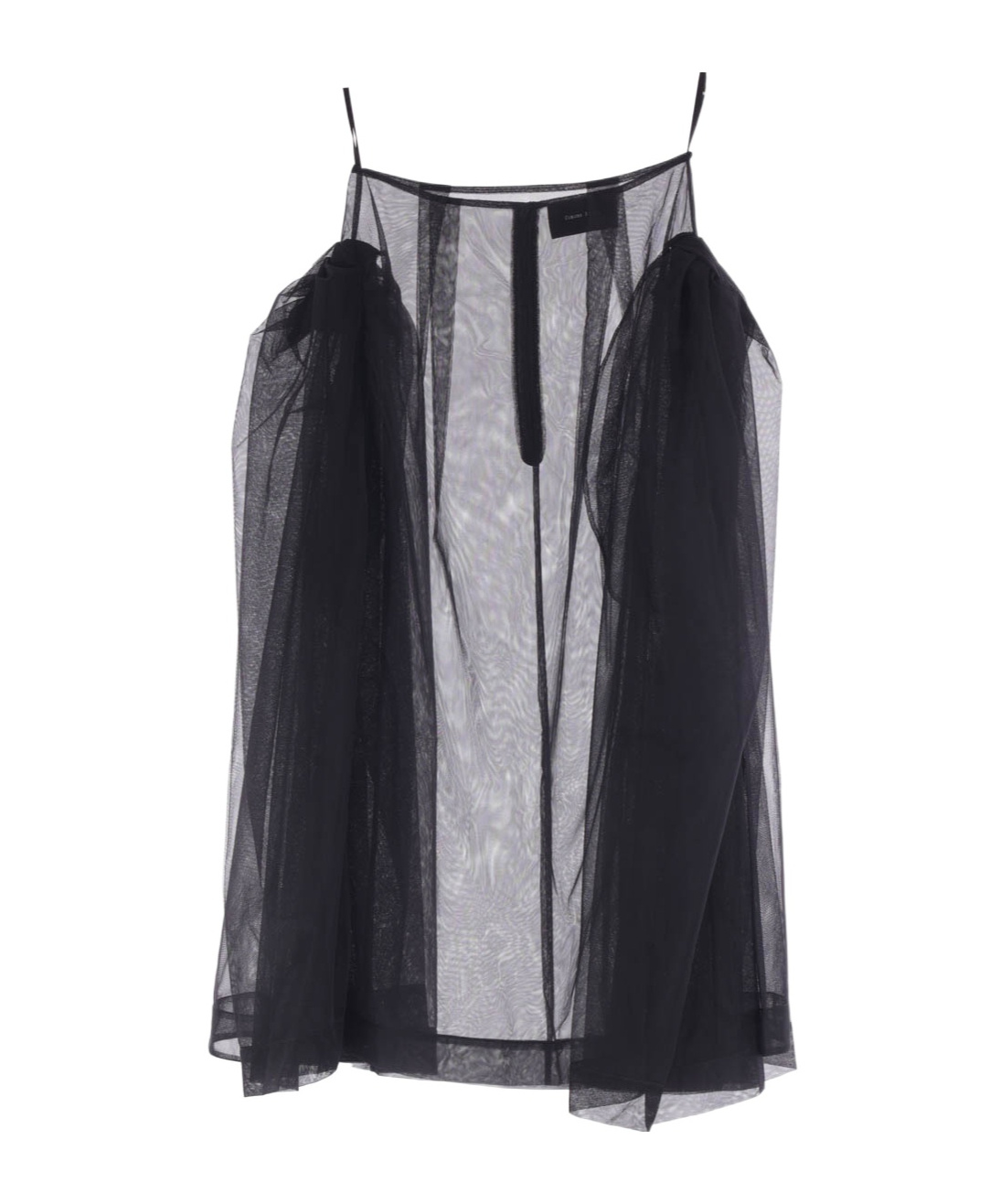 Simone Rocha Zipped Tulle Midi Skirt In Black